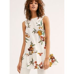 FREE PEOPLE Summer In Tulum Linen Tunic Medium NWT